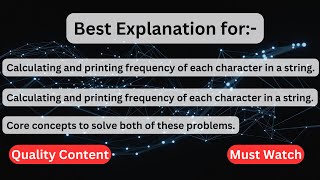 Python Program to Print Frequency of Characters or Elements Within String or Array | CodingYogini