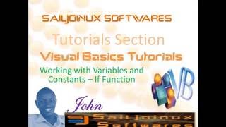 Visual Basic Beginer Tutorial 25 Variables and Constants If Functions