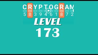 Cryptogram Level 173 Answers ✅ | Go Answer