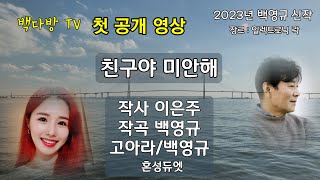 [최초공개] 백영규 신작 - 친구야 미안해 (2023) - 일렉트로닉 락 - 몽환적인 음악