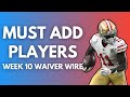 Week 10 Must Add Waiver Wire Targets - 2021 Fantasy Football Advice