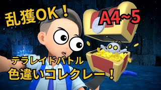 #1【ポケモンSV】乱獲OK!A4~5色違いコレクレー配布レイド！