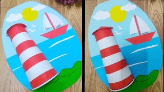 Diy Lighthouse Craft || Easy Paper Crafts | Paper Cup Lighthouse | #lighthouse #papercrafts