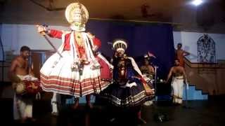 Kathakali, Indian Classical Dance : Story: NarakasuraVadham (Last Scenes)