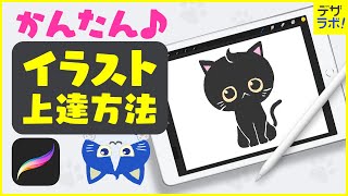 【初心者向け】デザイナーが教える | iPadイラスト上達手法【プロクリエイト/猫の描き方】