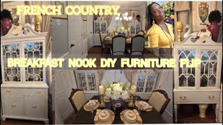 French  Country Breakfast Nook/DIY Winter to Spring Decorate with me/ Decorating Ideas/Decor