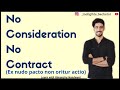 No Consideration No Contract | An agreement without consideration is void | #himanshunandwani | BRF