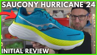 SAUCONY HURRICANE 24 INITIAL REVIEW - THE best SAUCONY MAX CUSHIONED CRUISER! - EDDBUD