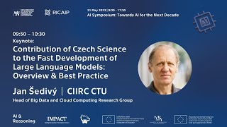 AI Symposium: no. 3 Natural Language Processing; Jan Šedivý (CIIRC CTU)