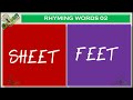 25 rhyming words 02 english rhyming words part 02 poems rhymes rhyming words