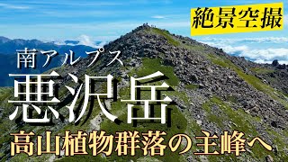 空撮4K  南アルプス悪沢岳、椹島から反時計周り周回登山(前編)