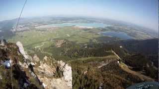 Nichts für schwache Nerven: Drachenflug am Tegelberg