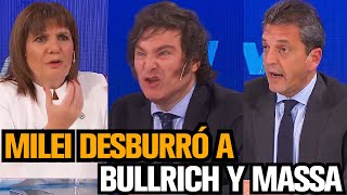 MILEI DESBURRÓ A BULLRICH Y MASSA TRAS GANARLE LAS ELECCIONES