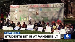 Students protest at Vanderbilt University