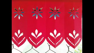 Easy simple paper cutting design border step buy step.