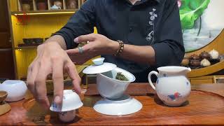 Kỹ thuật pha trà bằng khải và bộ nghinh hương #chiase #thửthách #uongtra #phatra