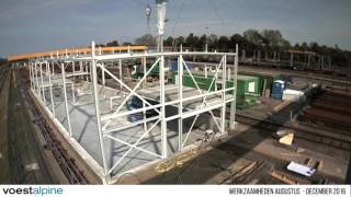 timelapse Bouw freesfabriek voestalpine Railpro