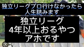 【野球界の闇】独立リーグ四年以上おるやつアホです、独立リーグ後の人生語ってみた#野球 #高校野球 #甲子園