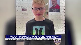 Thursday marks 7 months since Sebastian Rogers’ disappearance