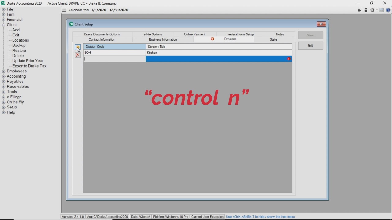 Client Setup Youtube