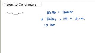 Meters to Centimeters