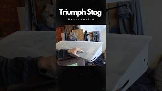 Welding up a Triumph Stag Door #shorts #shortsfeed #viralvideo #car #classiccars #carrestoration