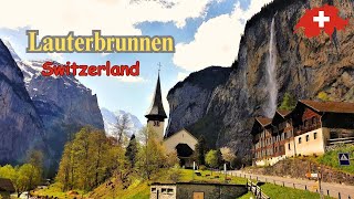 Lauterbrunnen, Switzerland  walking tour - A  breathtaking village nestled in the Swiss Alps