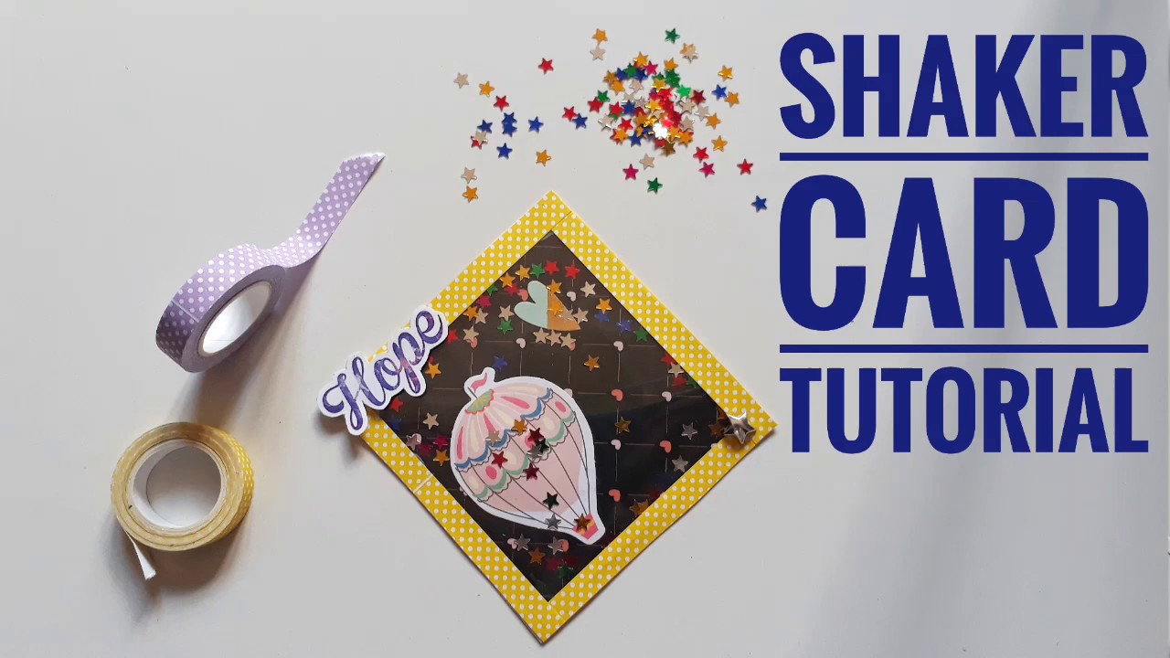 Shaker Card Tutorial Youtube
