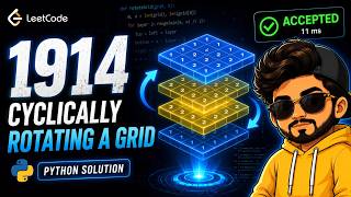 Cyclically Rotating a Grid | LeetCode 1914 Python Explained