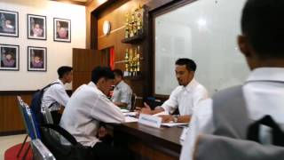 Suasana tes wawancara calon mahasiswa baru FTI UMI Makassar