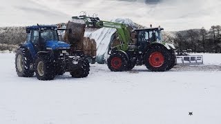 Stroh laden | Claas Arion 650 \u0026 New Holland 8870