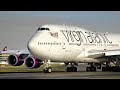 GOODBYE BOEING 747! Virgin Atlantic BOEING 747 Jumbojet THRILLING TAKE OFF from Manchester Airport