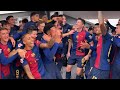 Barça Funny Dressing Room Celebrations vs Real Madrid 4-0