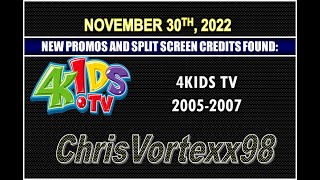 New Promos and Split Screen Credits Foundings: 11-30-2022: 4Kids TV 2005-2006