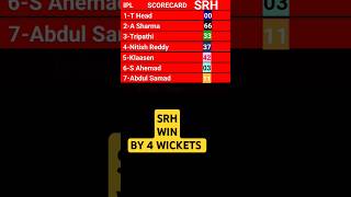 ipl Scorecard srh vs pbks | ipl highlights PBKS vs srh #cricket #ipl #ipl2024 #srhvspbks #trending