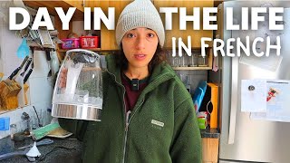 A day in my life in French (with subtitles)❄️