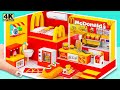 DIY Building How To Make McDonalds Miniature House has Bedroom, Kitchen from Cardboard