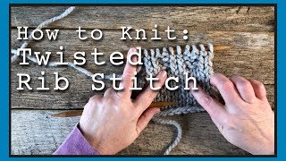 How to knit Half Twisted Rib | p2 k2tbl | Knitting tutorial | Learn to Knit