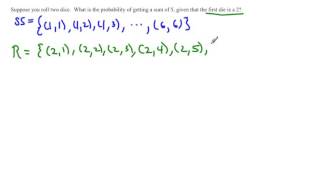 conditional probabilities example 1