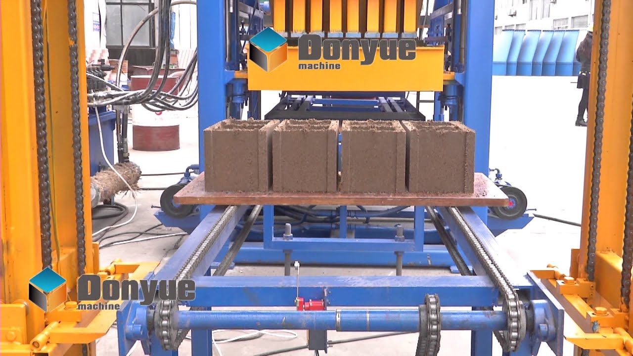 Dongyue QT4-15 Automatic Block Making Machine - YouTube