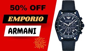 Emporio Armani Chronograph Original Men's Wrist Watch || Branded Watches Collection in Pakistan