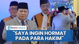 [FULL] Pidato Prabowo Subianto saat Sidang Istimewa MA, Nyatakan Sikap Hormat pada Para Hakim