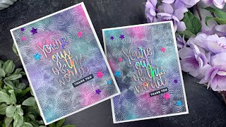 EASY Glitzy Galaxy Embossed Backgrounds