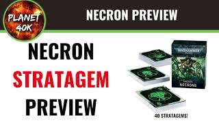 Warhammer 40k Necron STRATAGEM PREVIEW - 9th Edition