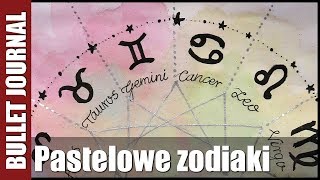 [BuJo] Pomysł na tygodniówkę - Pastelowe zodiaki ♌