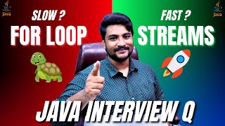 Is Java Stream Really Faster Than For-Loop? 🚀 | Java Interview Question