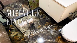 Blk 437 Choa Chu Kang Ave Master Toilet Metallic Epoxy Flooring