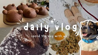 [VLOG #2] Snowy day in Kyoto｜Spend a day with me and my dog｜Cooking at home｜Living in Japan【SUB】