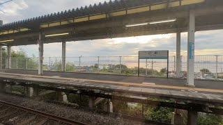 JR湖西線　小野～和邇　車窓風景　223系　JR Kosei Line, Ono to Wani　(2023.9)