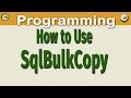 Learn how to use the class SqlBulkCopy from Data.SqlClient to load data into SQL Server with ease.